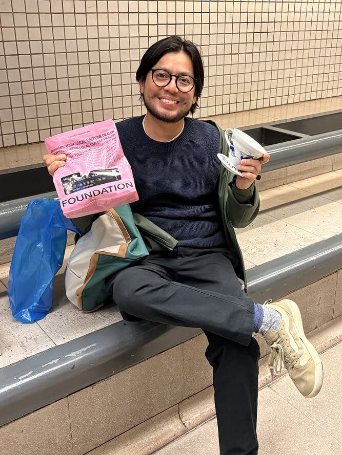 Jepser Drinking Coffee